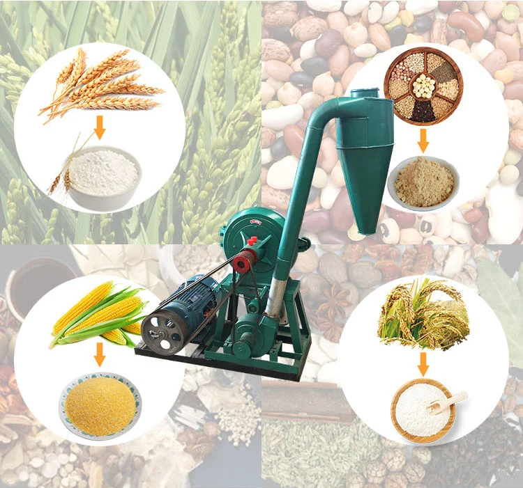 Animal Feed Mixer Corn Mill Grain Grinder Machine for India